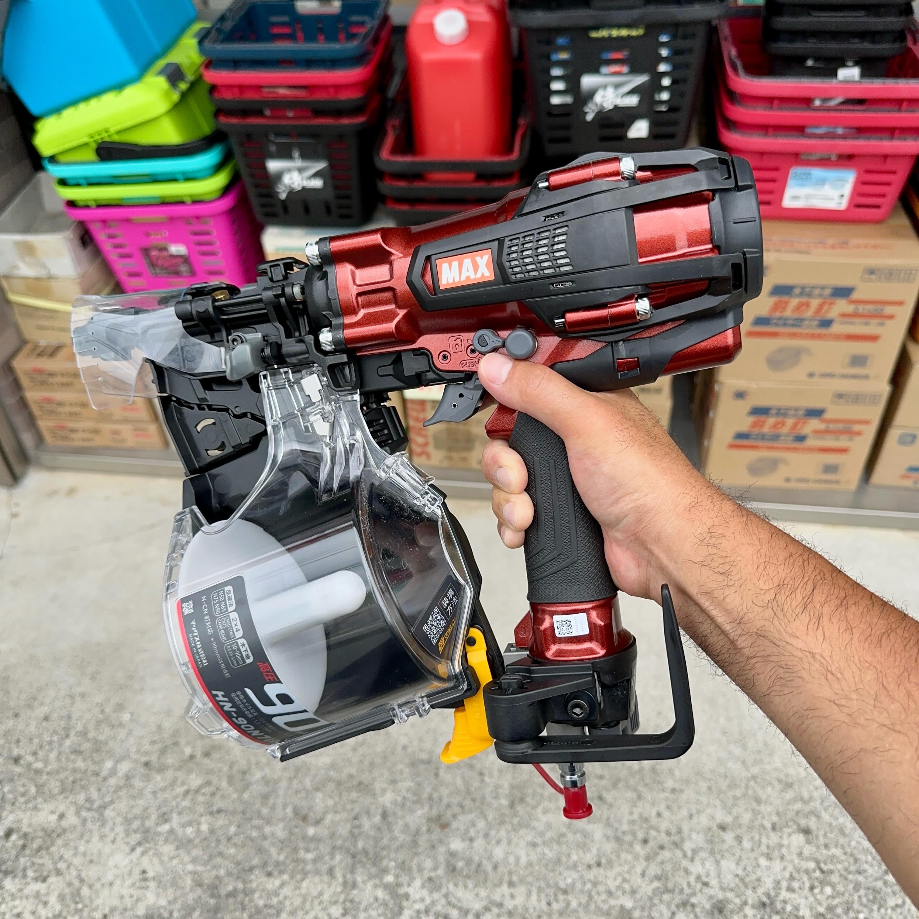 ☆新型90ミリ釘打機発売&入荷情報☆ MAX 新型90ミリ釘打機 HN-90N7(D 