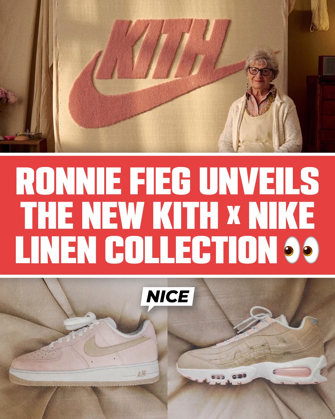 Ronnie Fieg unveils the upcoming Kith x Nike “Linen Collection