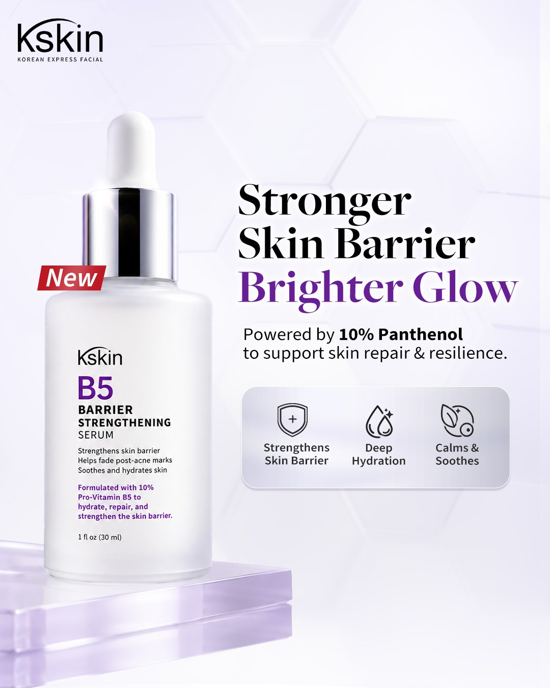 steady vita glutathione korea Meet the NEW Kskin B5 Barrier Strengthening Serum! Specially formulated to deeply hydrate, calm stressed skin, and support a stronger, healthier skin barrier for that fresh Korean glass skin glow ✨💙 Infused Copper Peptide Serum with Size:5 MG pathogen defense