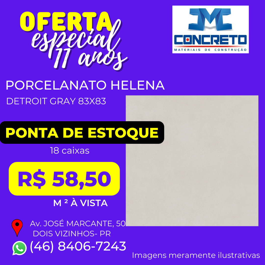 🥳 ESPECIAL 11 ANOS 🥳 .... - Concreto Materiais de Construção