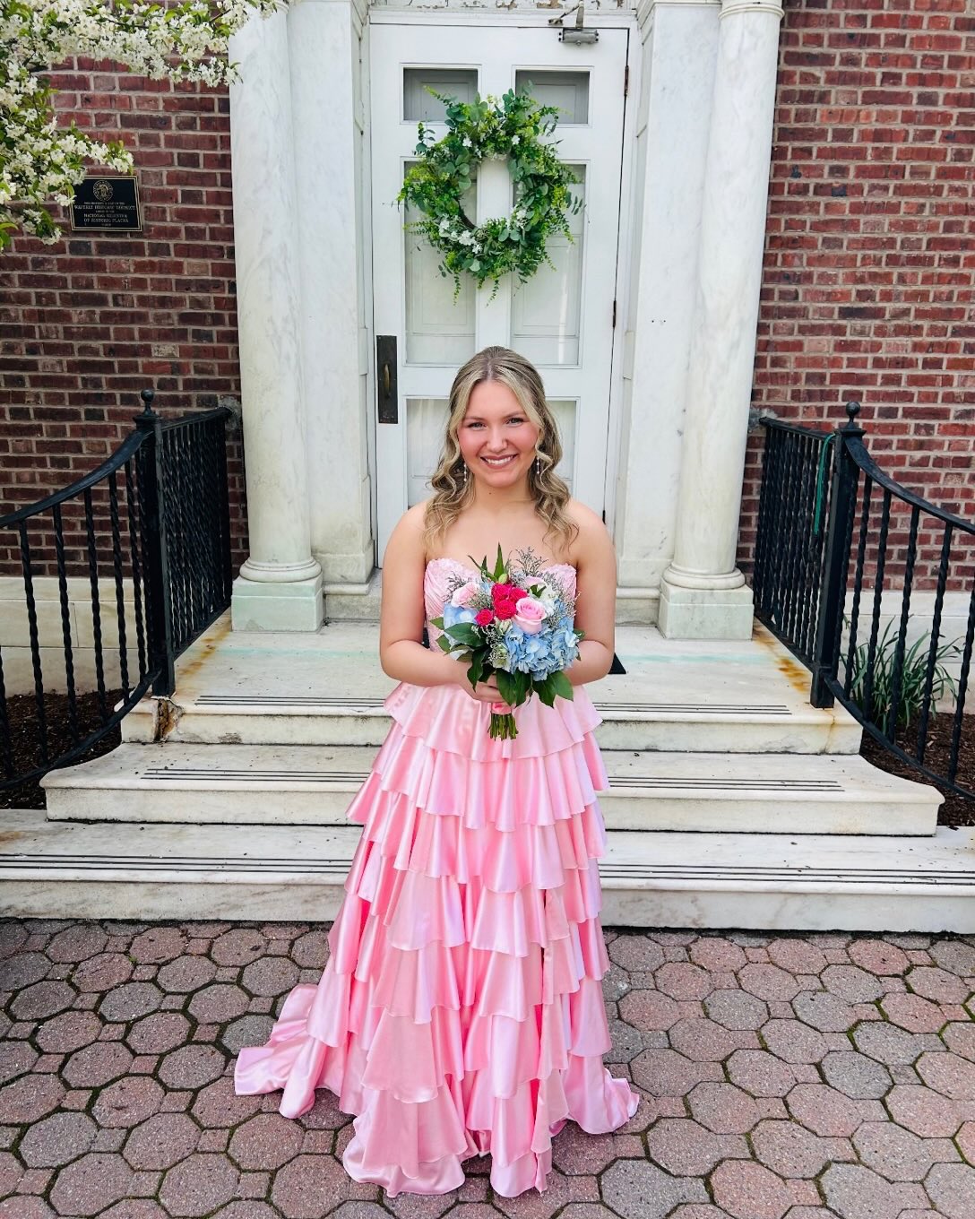 open lace back dress Long A-Line Prom Dress with Sheer Embroidered Bodice Mint / Medium