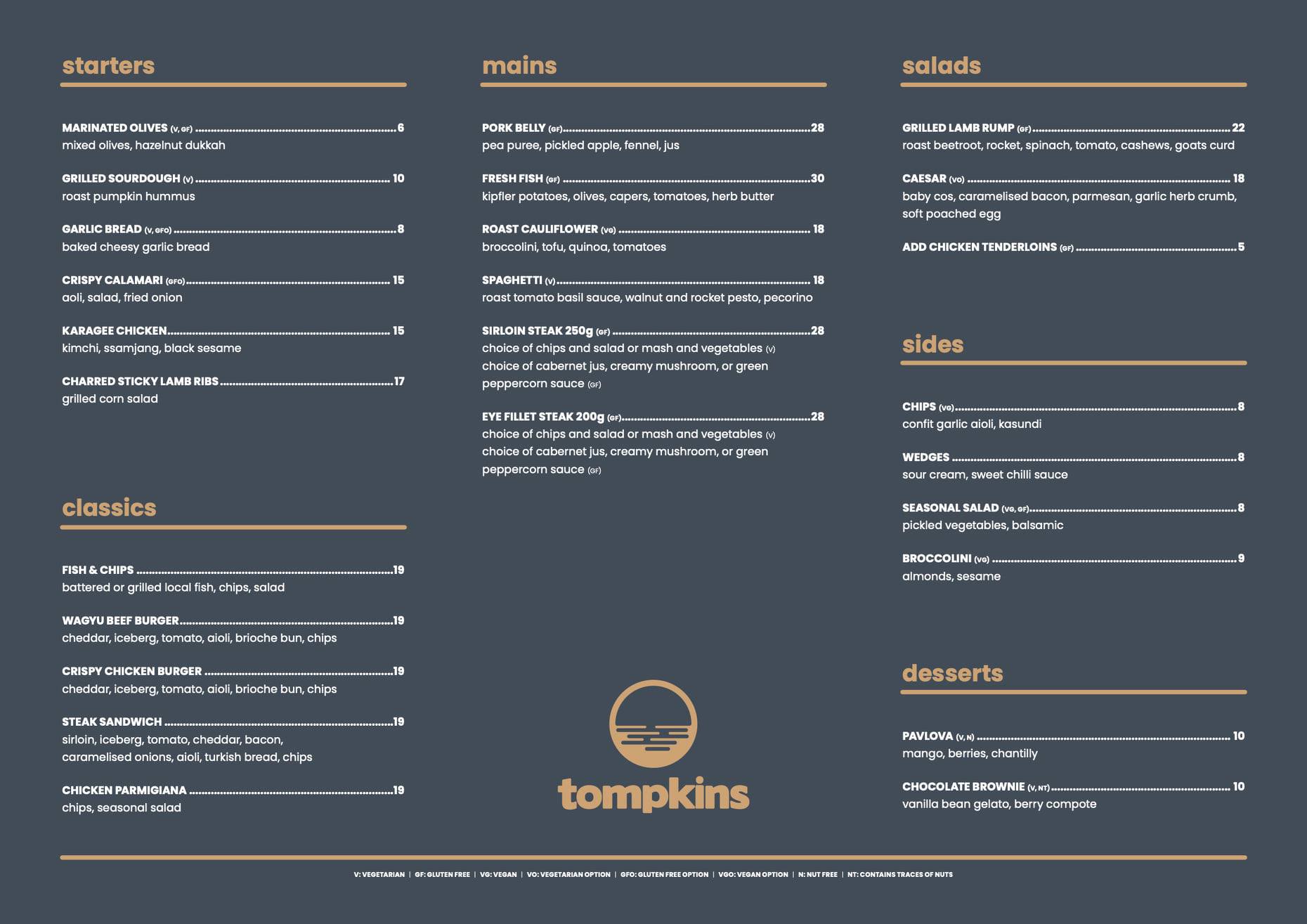 Tompkins - 🍽 Check out our menu for Breakfast, Lunch and... | Facebook