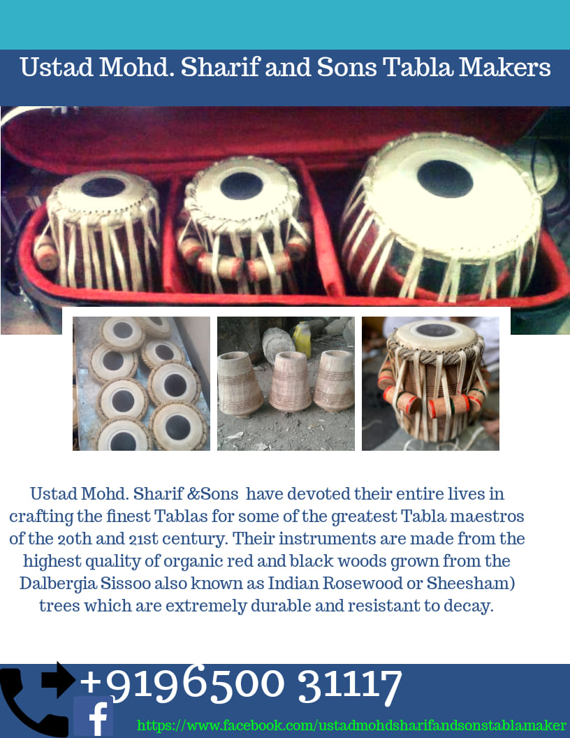 Ustad Mohd Sharif and sons Tabla Maker | Delhi