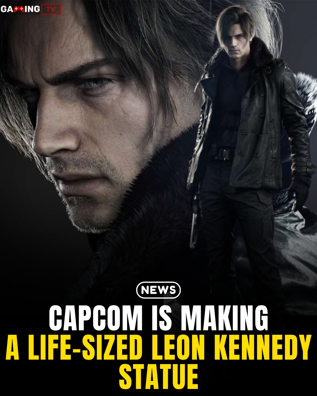 Capcom has announced that a life-size statue of Leon S. Kennedy