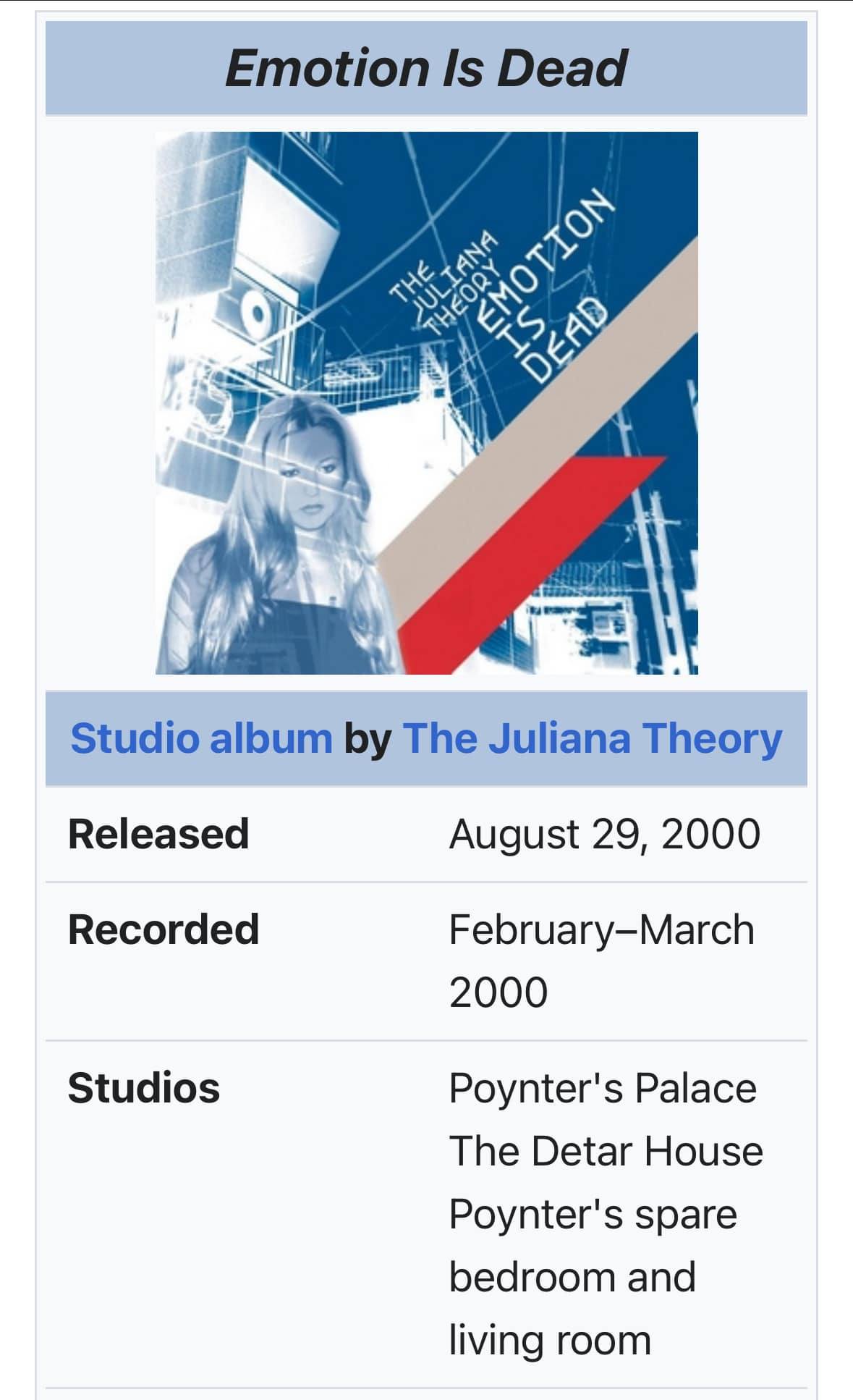 The Juliana Theory (@TheJulianaTheoryOfficial) • Facebook