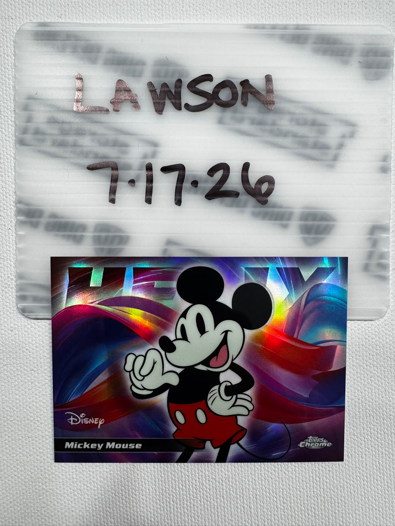 1991 Impel Disney Family Portraits trading cards featuring Mickey