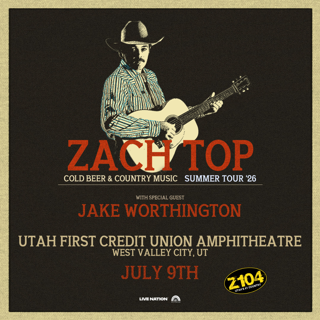 🚨🚨🚨Z104 welcomes #ZachTop to #UtahFirstAmp July 9 with special