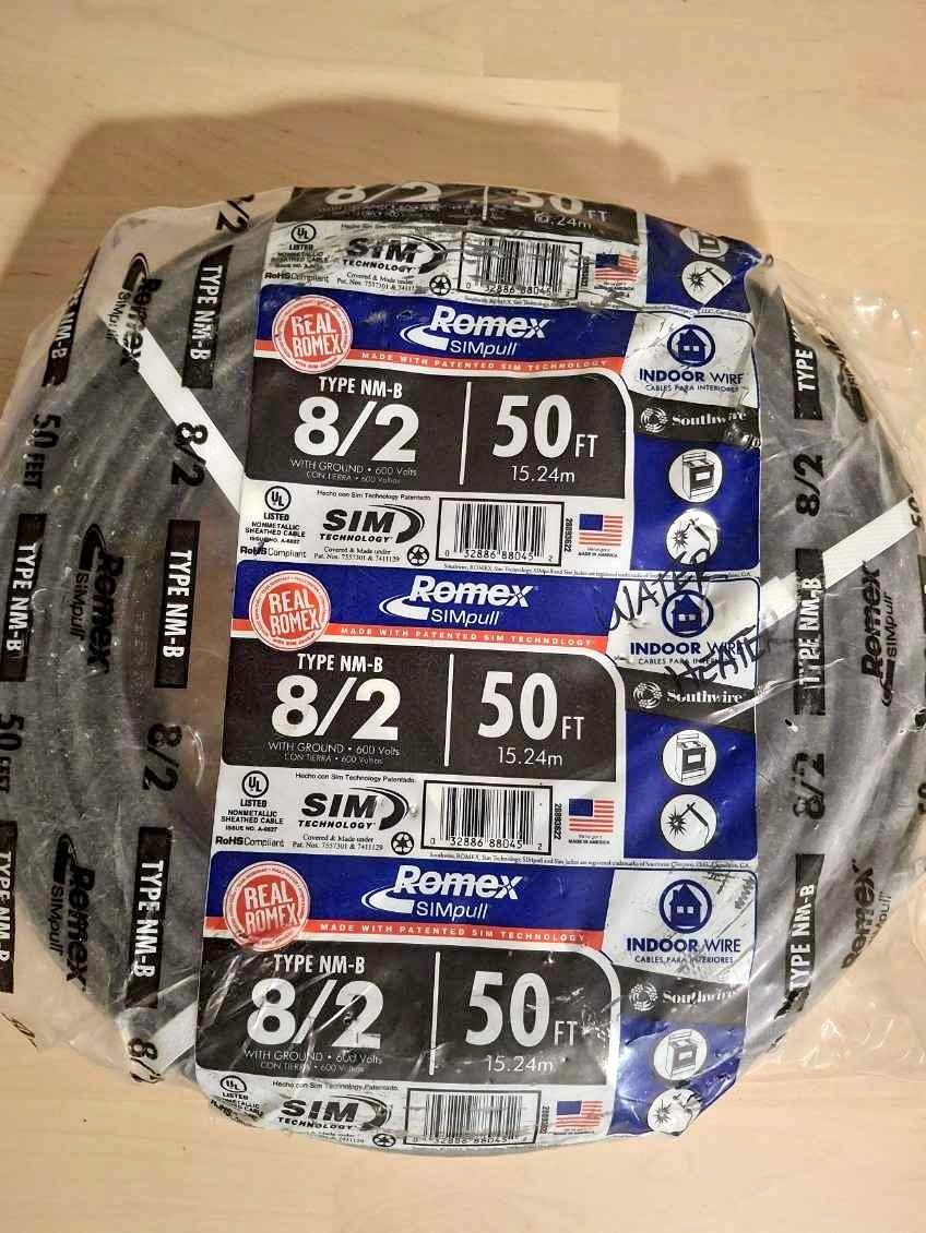 Romex 8/2 50' indoor wire - Chain Link Fencing - Manchester, New ...