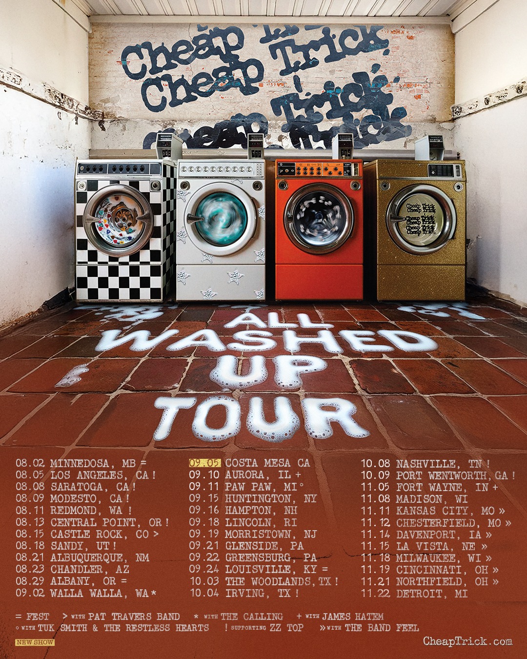 TRUSTRICK/PERFECT TRICK-TRICK TOUR 2016… Cheap Trick