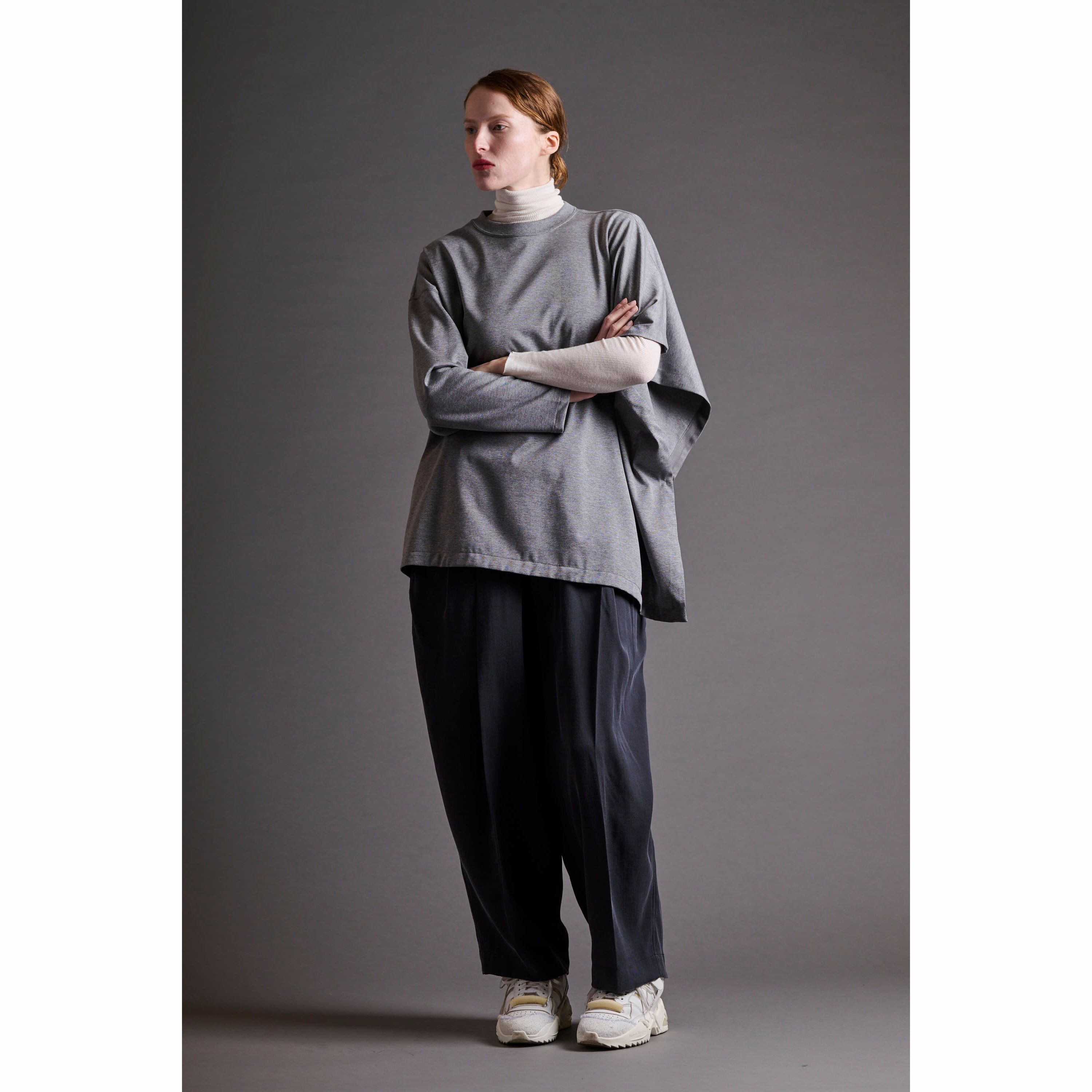 _ HAVERSACK Wool-linen Glen check cropped wide-leg trousers Wool