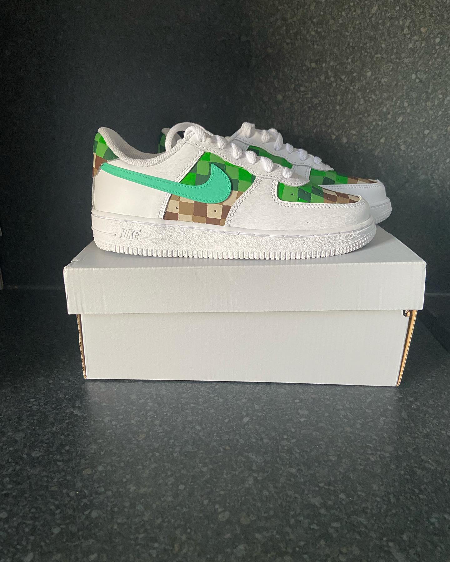 Minecraft inspired Air Force 1 🤩... - Brushed Up Kicks | Facebook