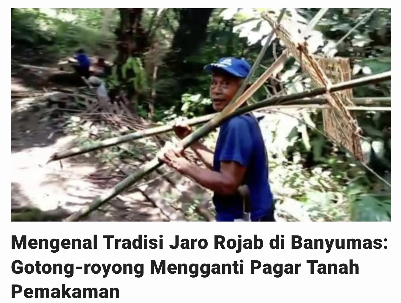 Mengenal Tradisi Jaro Rojab di... - Info Kebumen Ngapak