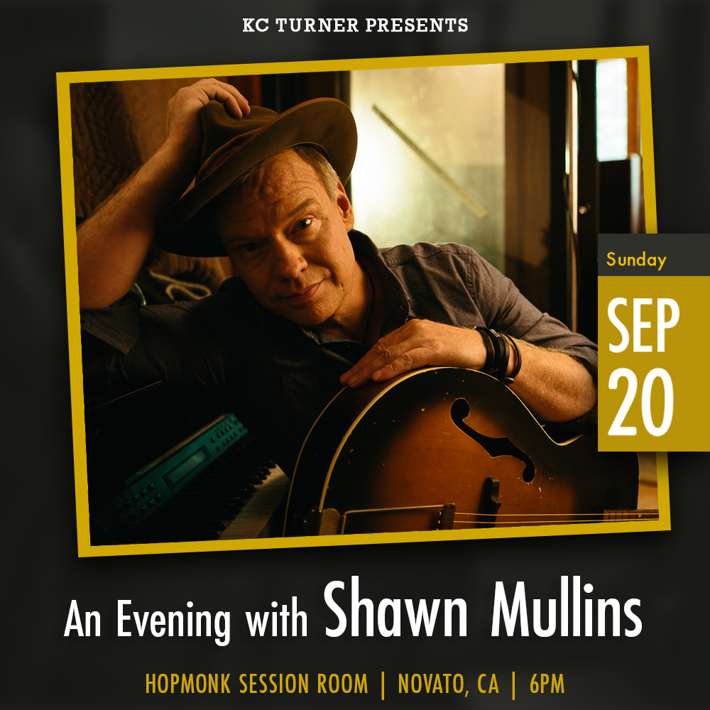 📣 JUST ANNOUNCED An Evening with Shawn Mullins Sept. 20 - 6pm