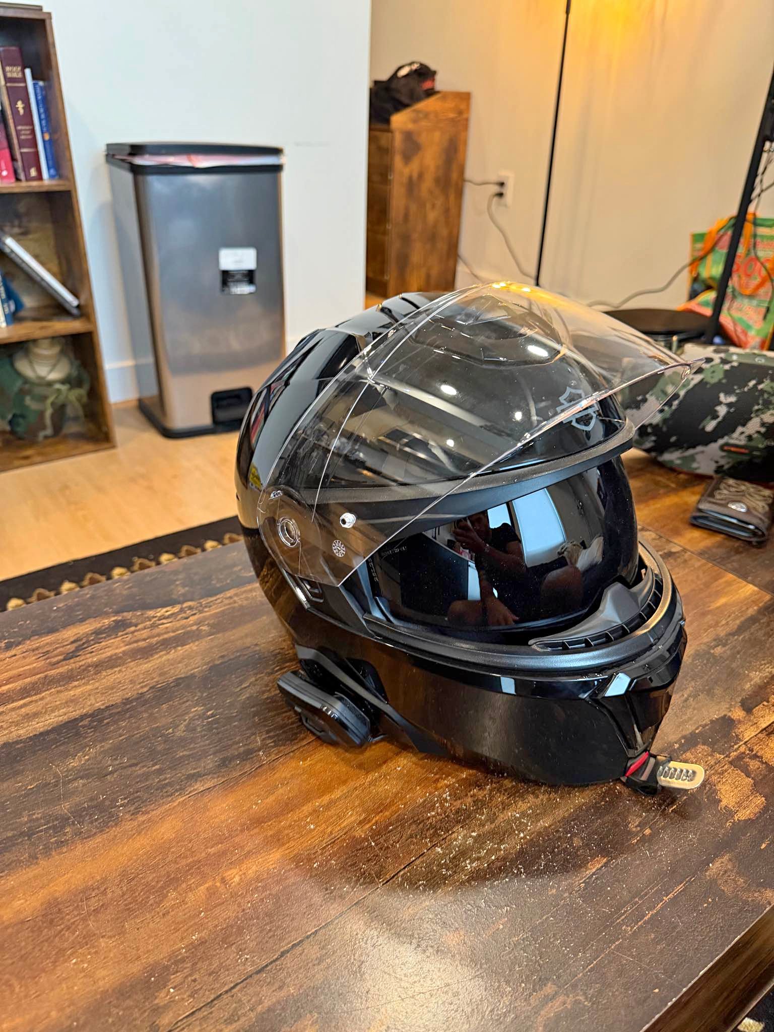 bluetooth motorcycle helmets colorado GDM DEMON HYPERSONIC Helmet Matte Black / Tinted & Clear / Small rays 5 points of ventilation with chin Bluetooth Modular Motorcycle Helmets, DOT