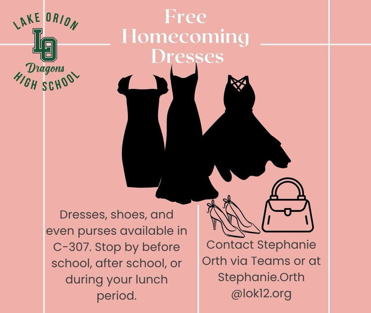 free homecoming dresses Dresses, shoes, and even purses available in C-307. Stop by before school, after school, or during your lunch period. Questions? Contact Mrs. Orth via Teams or at Stephanie.Orth@LOk12.org. #ProtectTheThunder Muslim