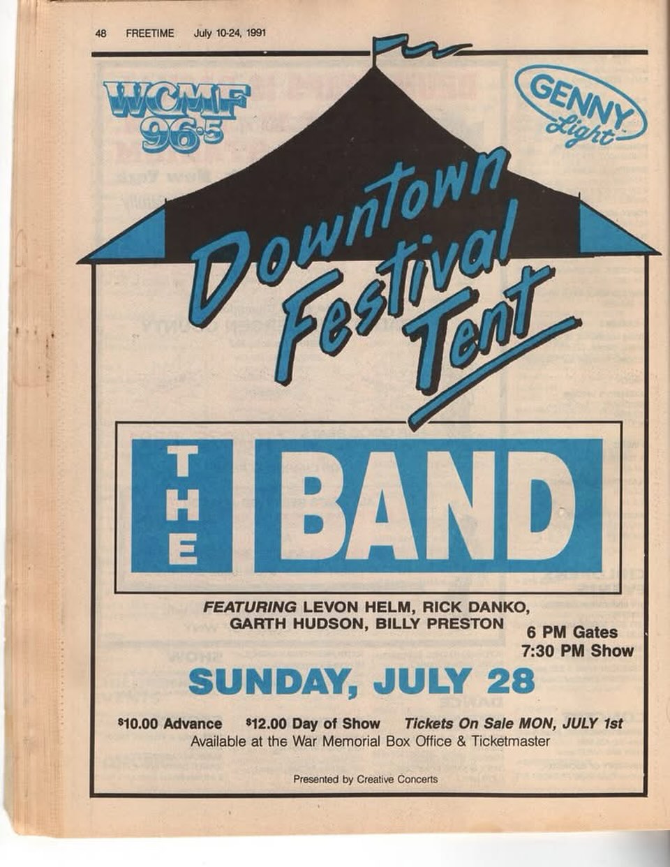 A little blast from my past. I was the opening act for this show