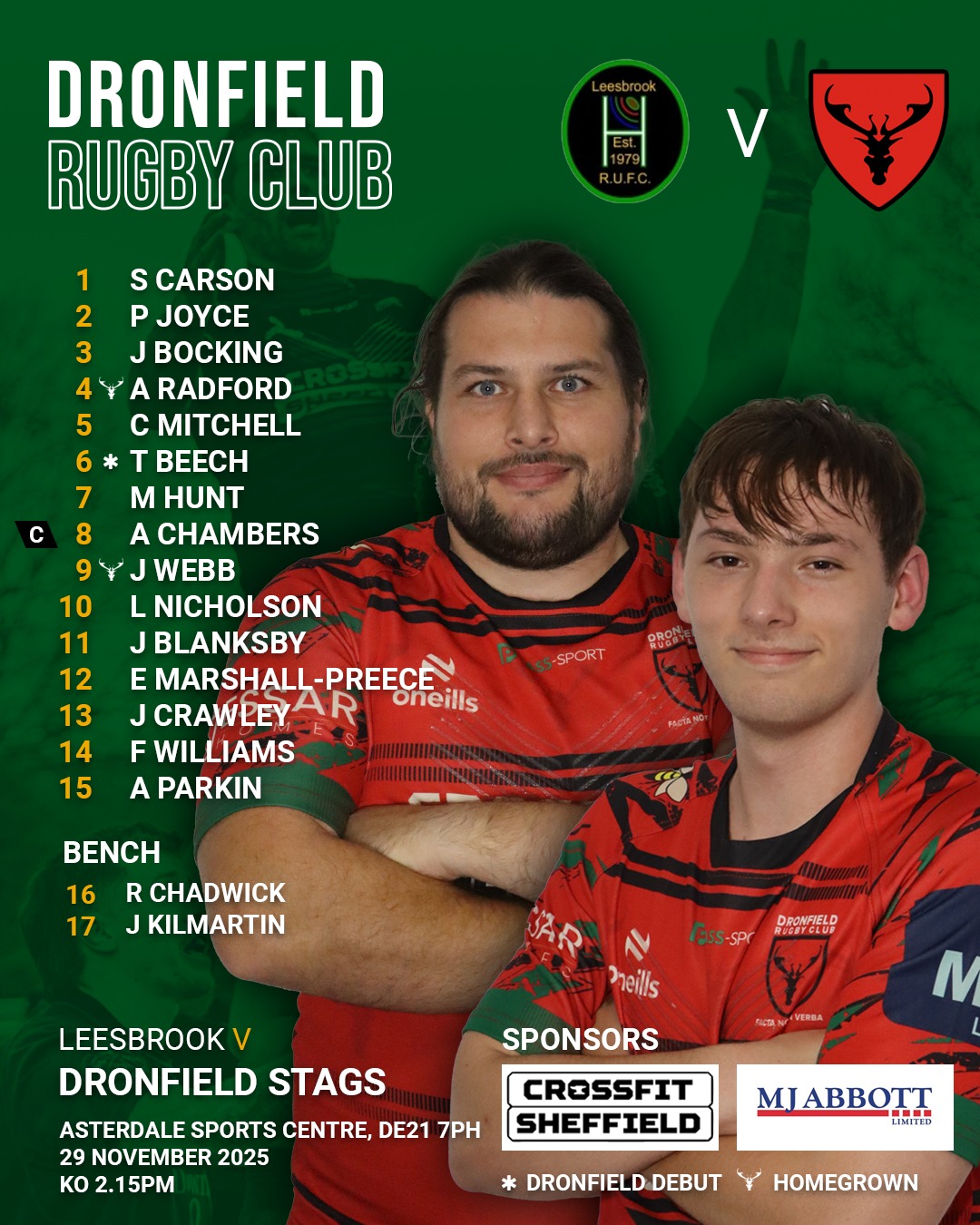 Dronfield - 🔴⚫️ TEAM ANNOUNCEMENTS Here are your teams for this ...