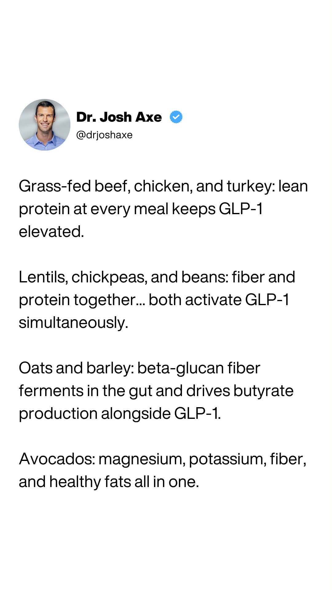 Your body already makes the GLP-1 hormone, and certain foods naturally trigger it...helping with fullness, blood sugar, and appetite regulation, all without a single injection. If you want the full breakdown on