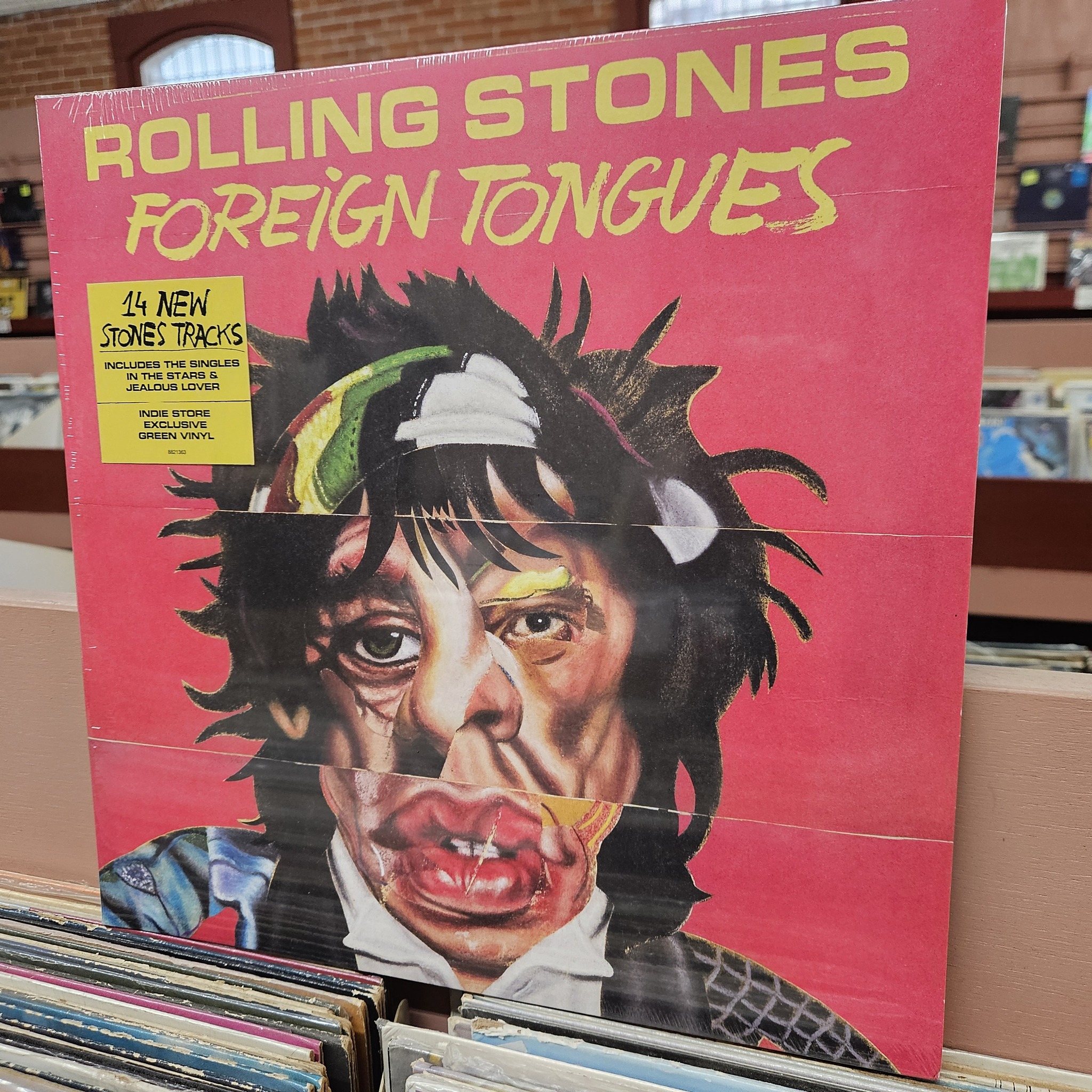 The Rolling Stones' Foreign Tongues on green vinyl