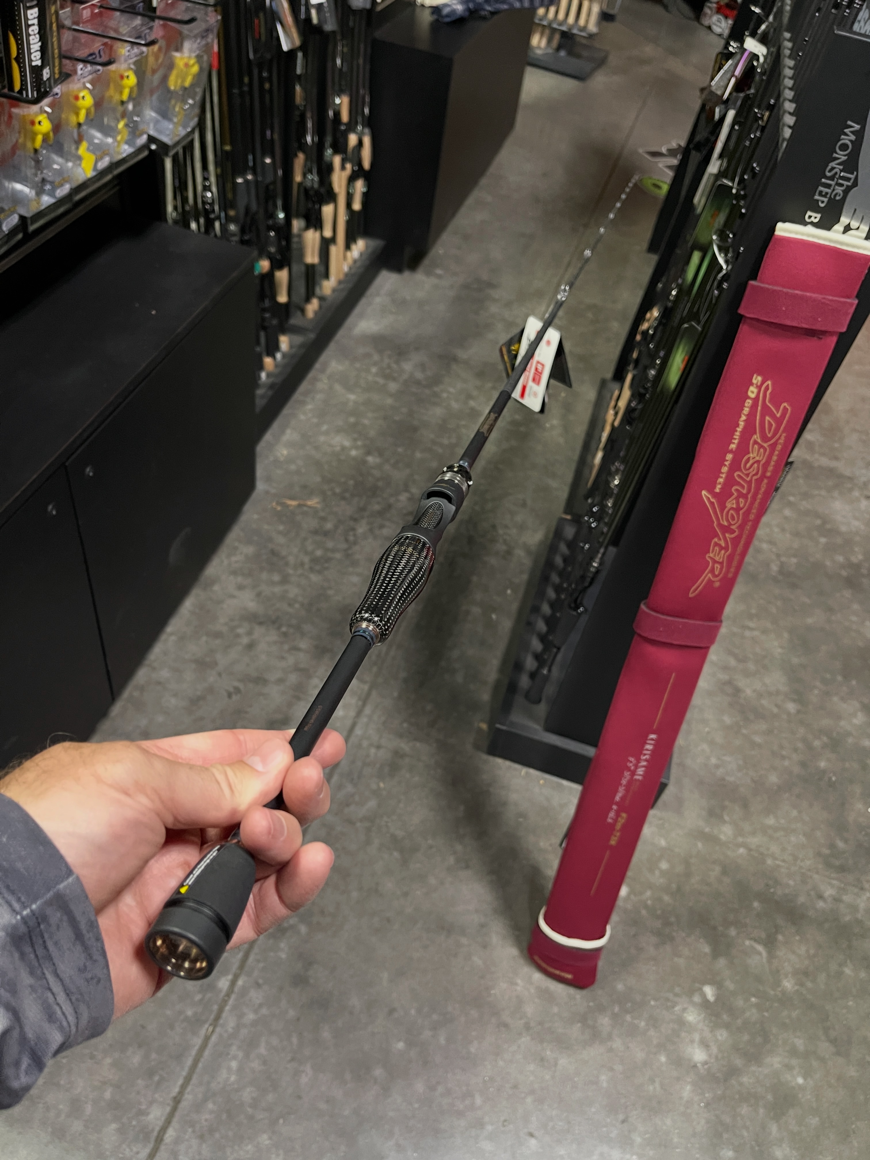 A new three piece Megabass Destroyer P5 Baitfinesse rod has