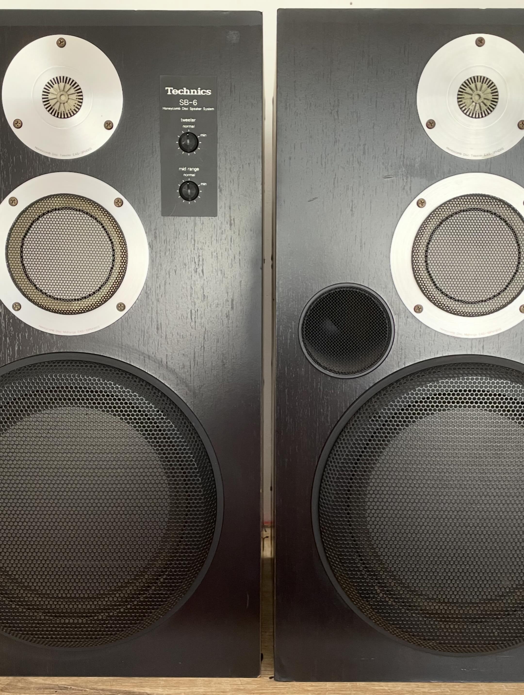 Up for sale is this beautiful Technique vintage SB-6 speaker pair