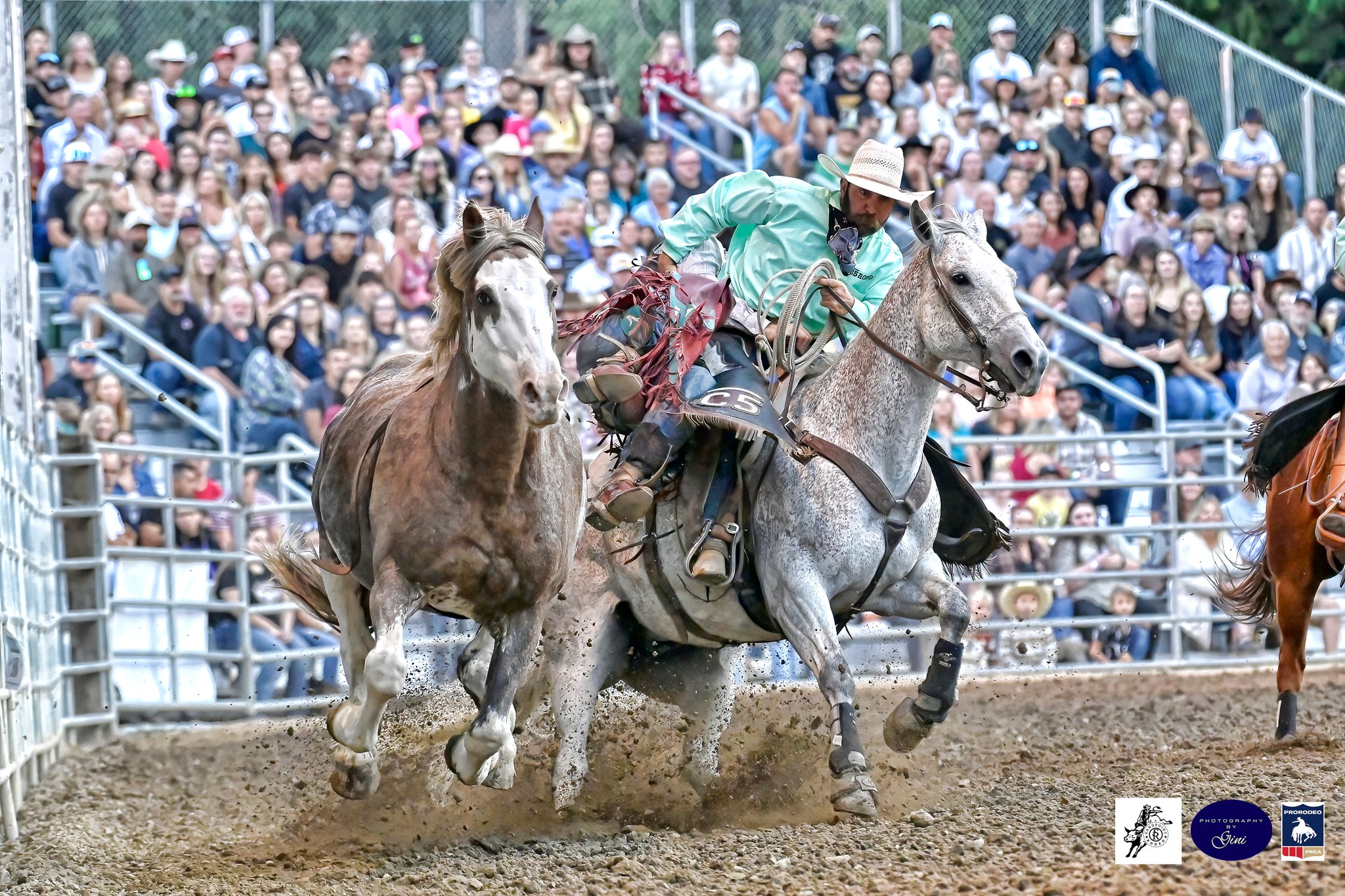 Photography - 2025 Sandpoint Rodeo Dylan Riggins getting a lift from ...