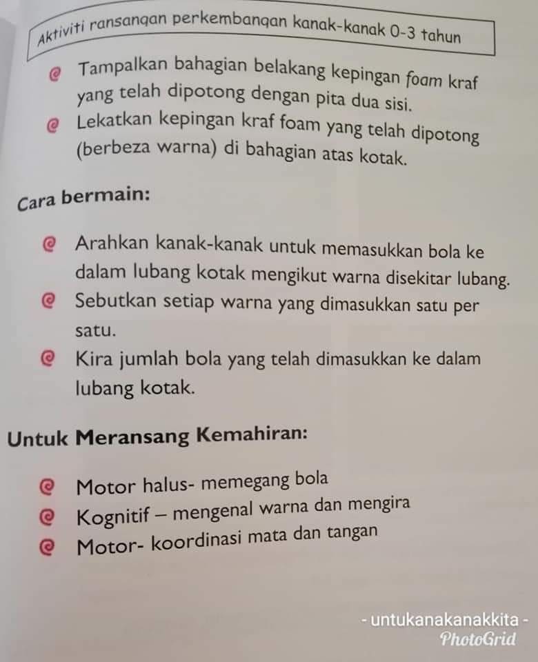 Jom Diy Alat Mainan Untuk Anak Di Untuk Anak Anak Kita Facebook