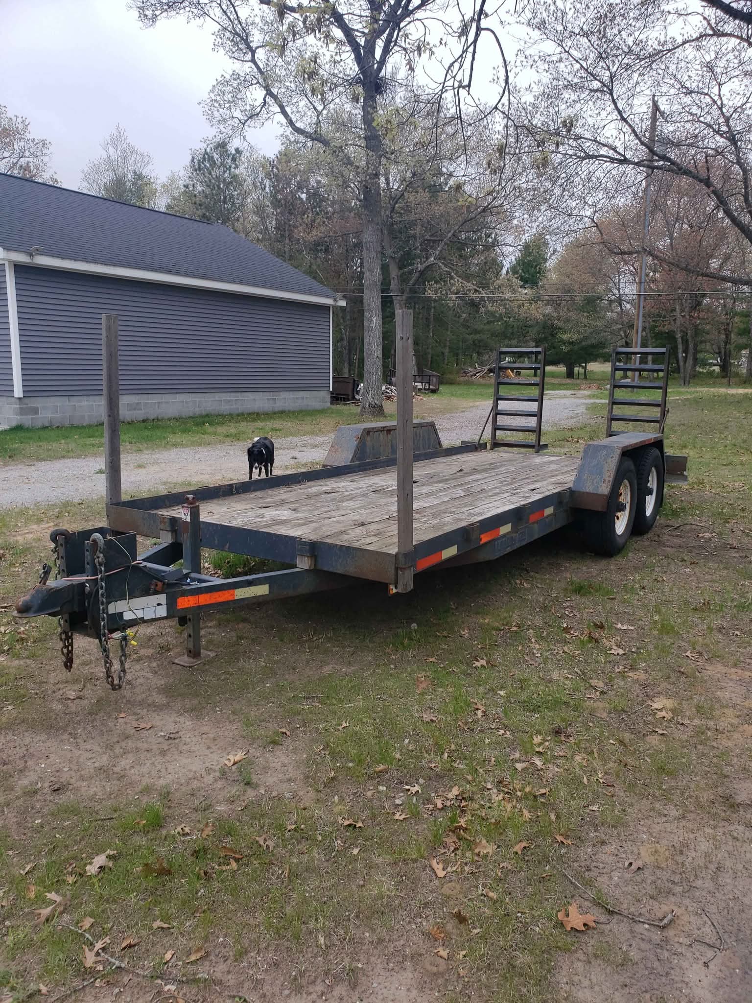 2006 Loadmaster 14k GVW dual axle 18 ft. Deck equipment trailer ...