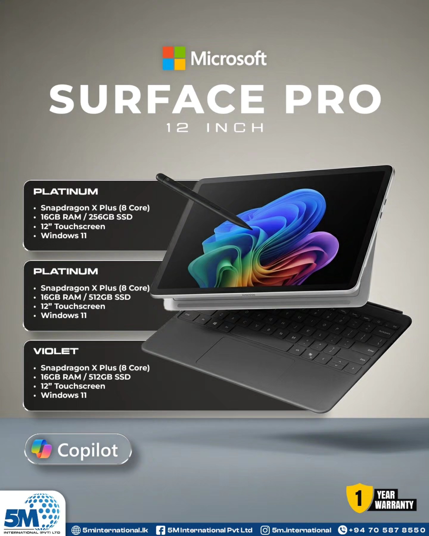 Meet the new Surface Pro 12” — ultra-light, AI-ready, and built to 