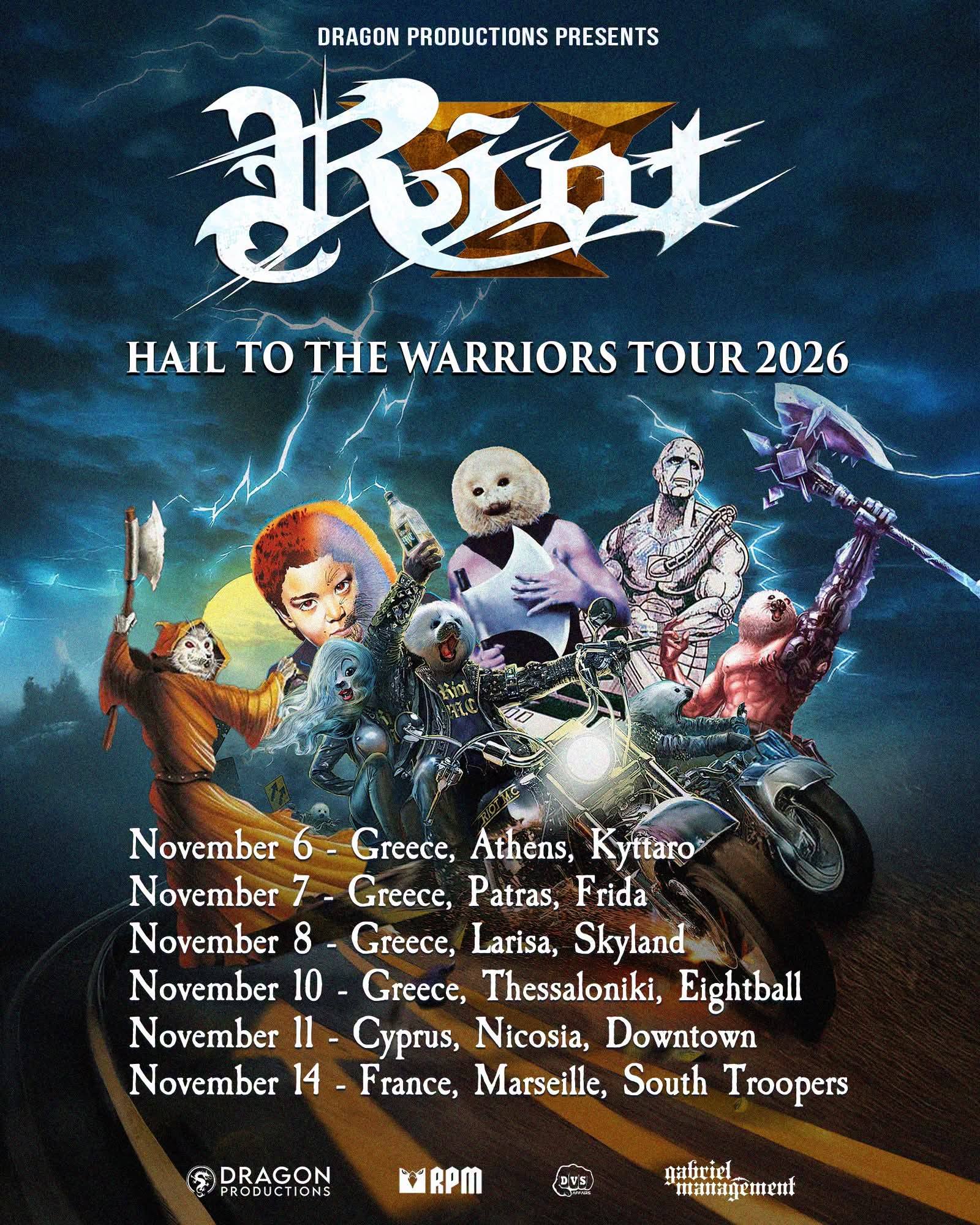 Riot headlines South Troopers Festival in Marseille, France on