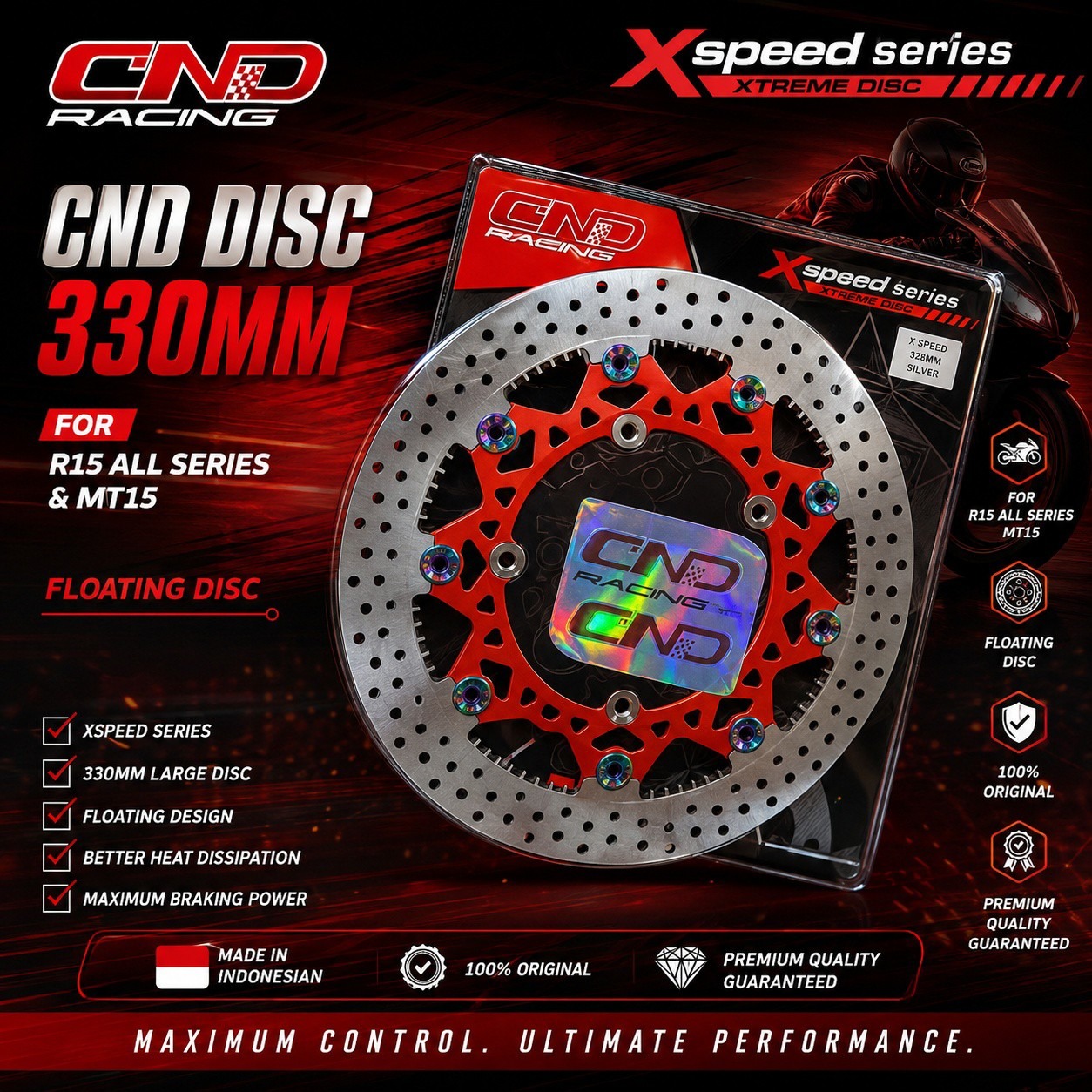 Cnd disc xspeed series 330mm available at store. 100% original