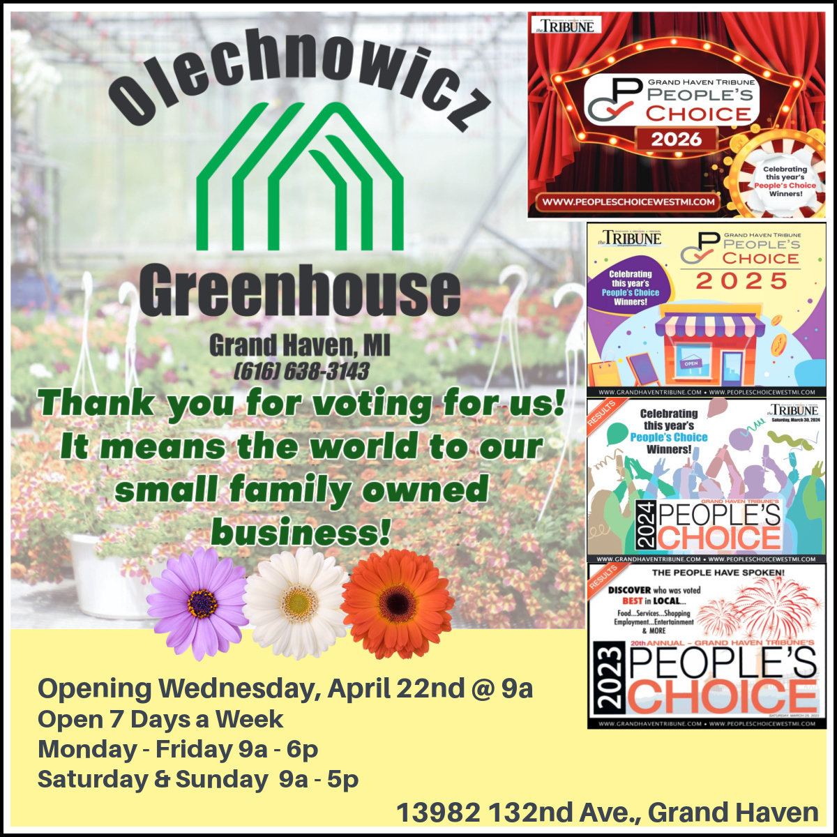 Olechnowicz Greenhouse | Grand Haven MI