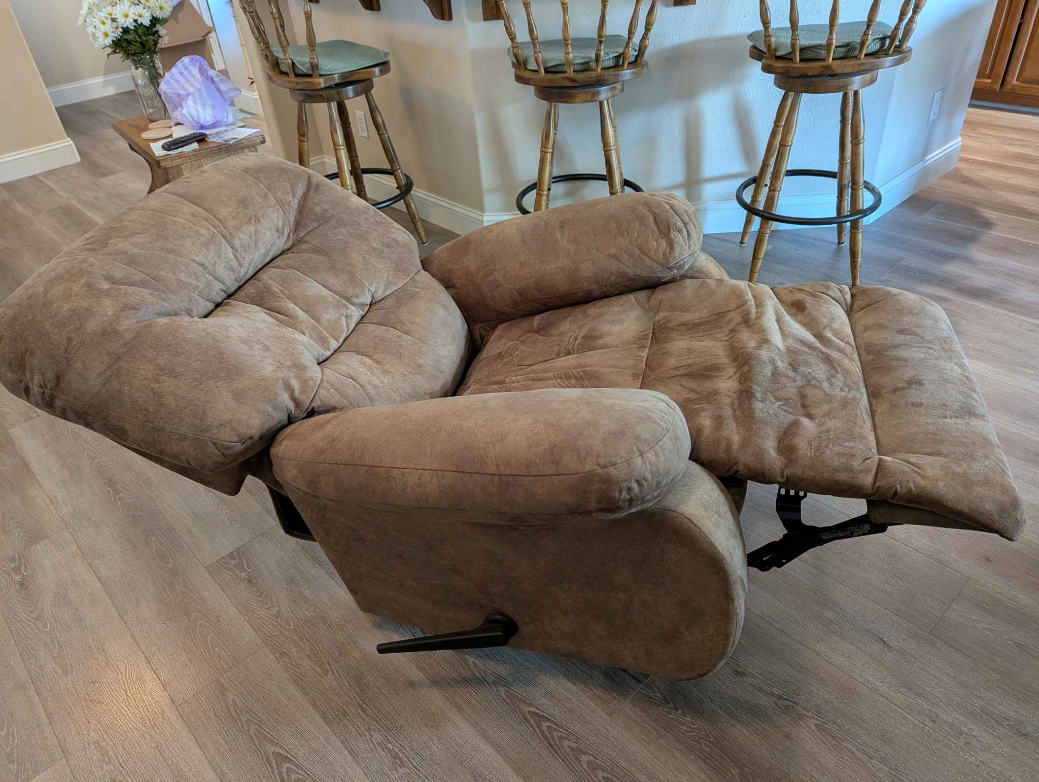 2021 Tan Microfiber Rocker Recliner / $150 o.b.o. - Living Room Chairs ...