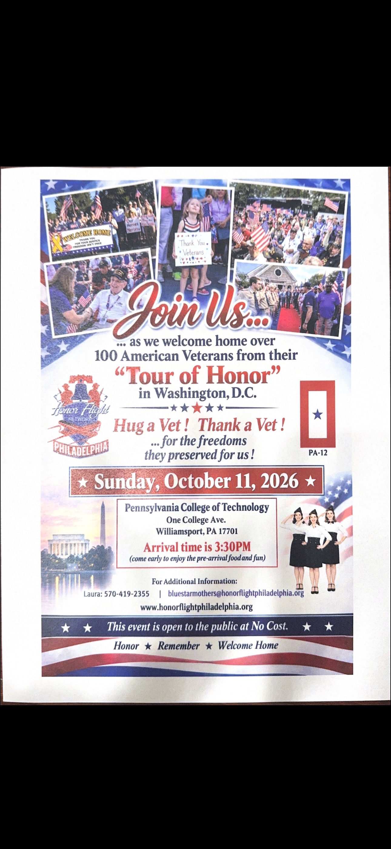 Honor Flight -Welcome Home Celebration