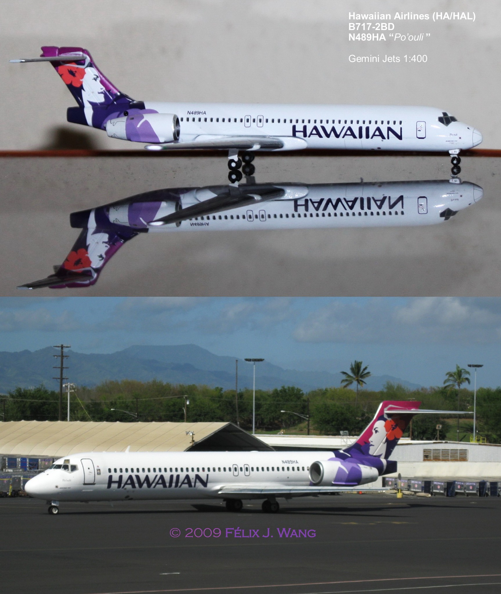 New Lilo and Stitch movie markings on Hawaiian Air Boeing 717