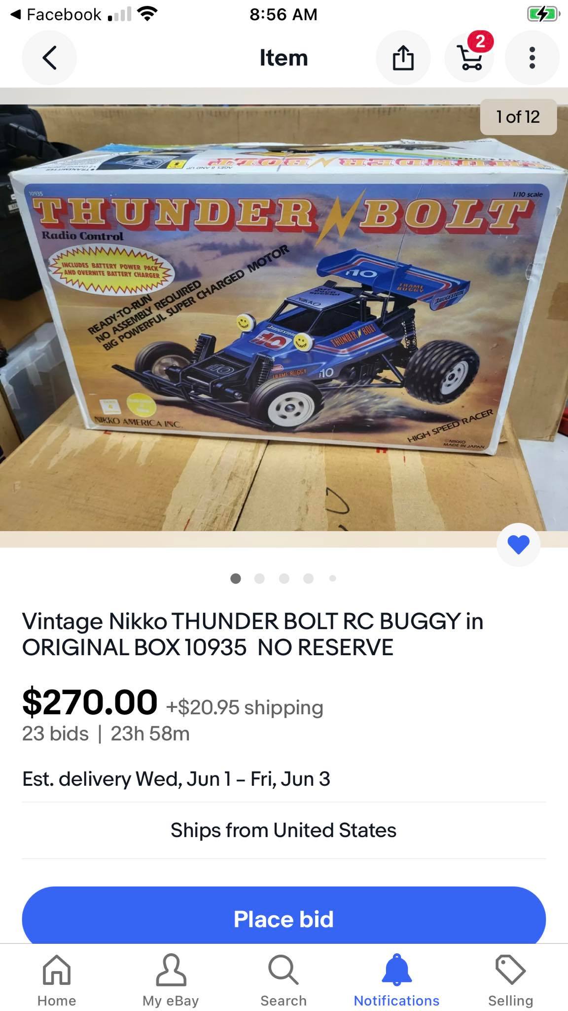 Nikko Aero Thunderbolt RC Truck for $10 with Some Damage