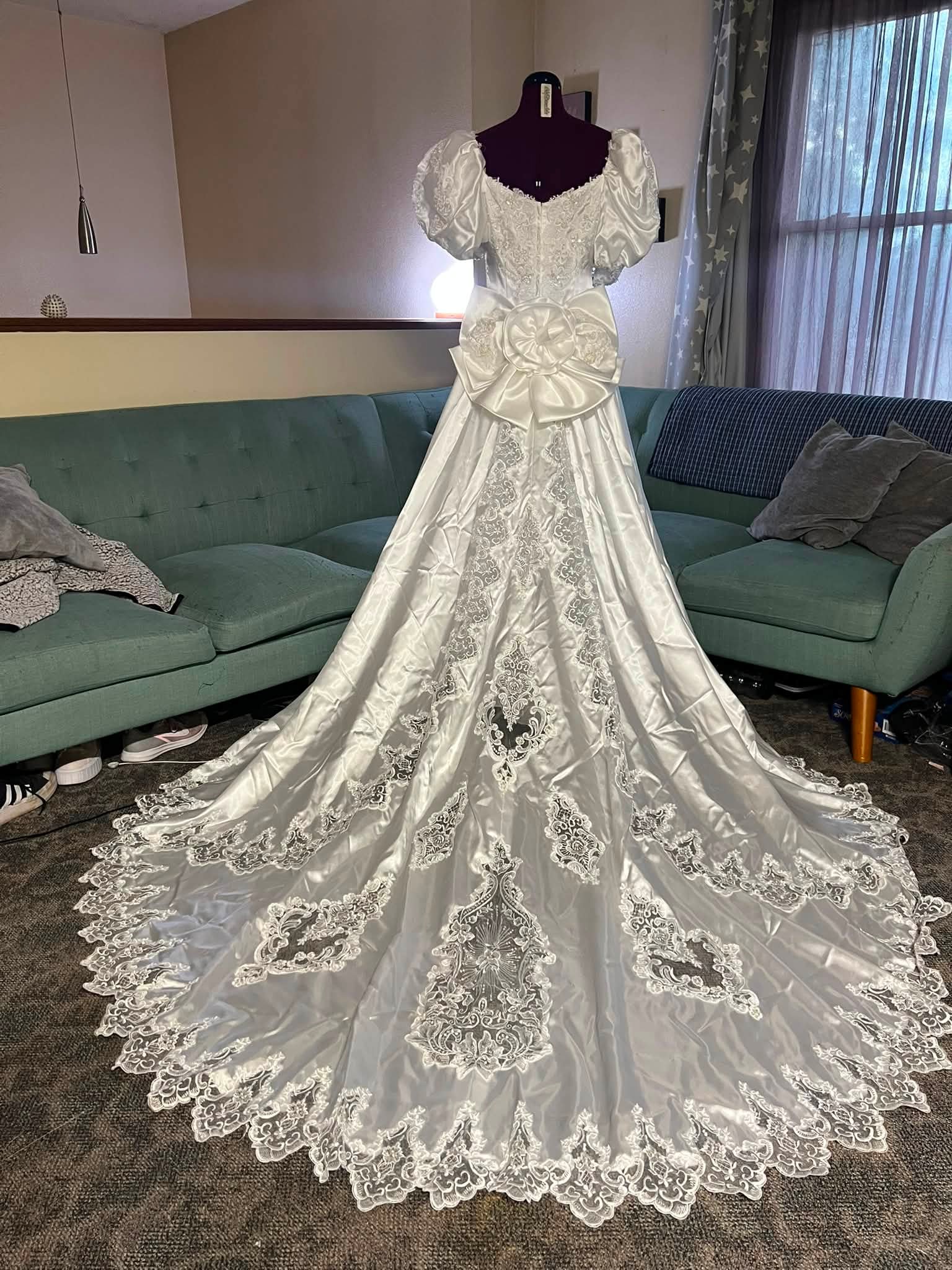 Transforming vintage wedding dresses into modern party dresses and robes