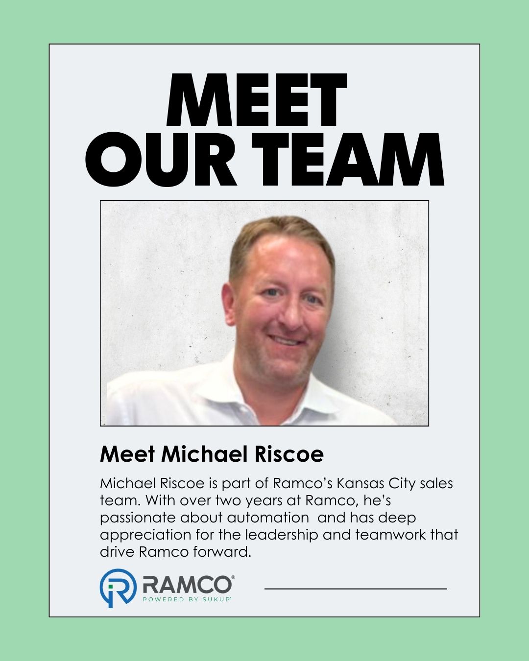 Ramco - Meet Michael Riscoe, part of our Kansas City sales team ...