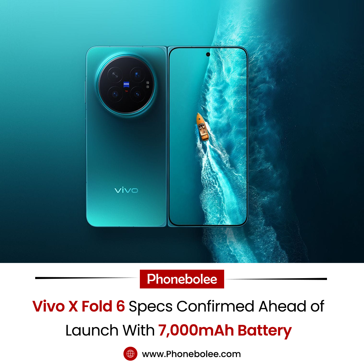 Vivo X Fold 6 - Variants: 12GB+256GB | 12GB+512GB | 16GB+512GB