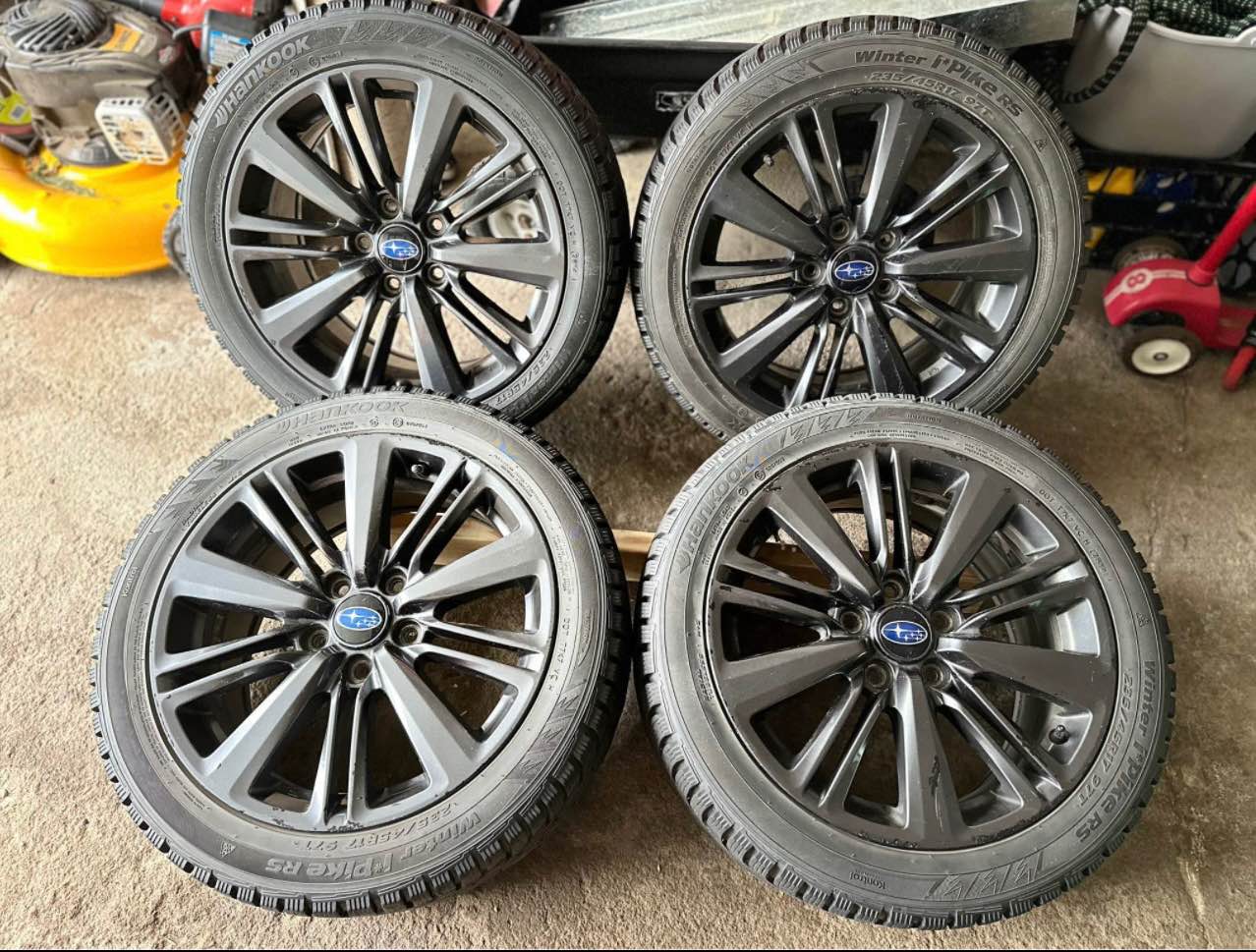 Subaru OEM Rims w/ Winter Tires – 235/45R17 (Full Set) - Car Wheels ...