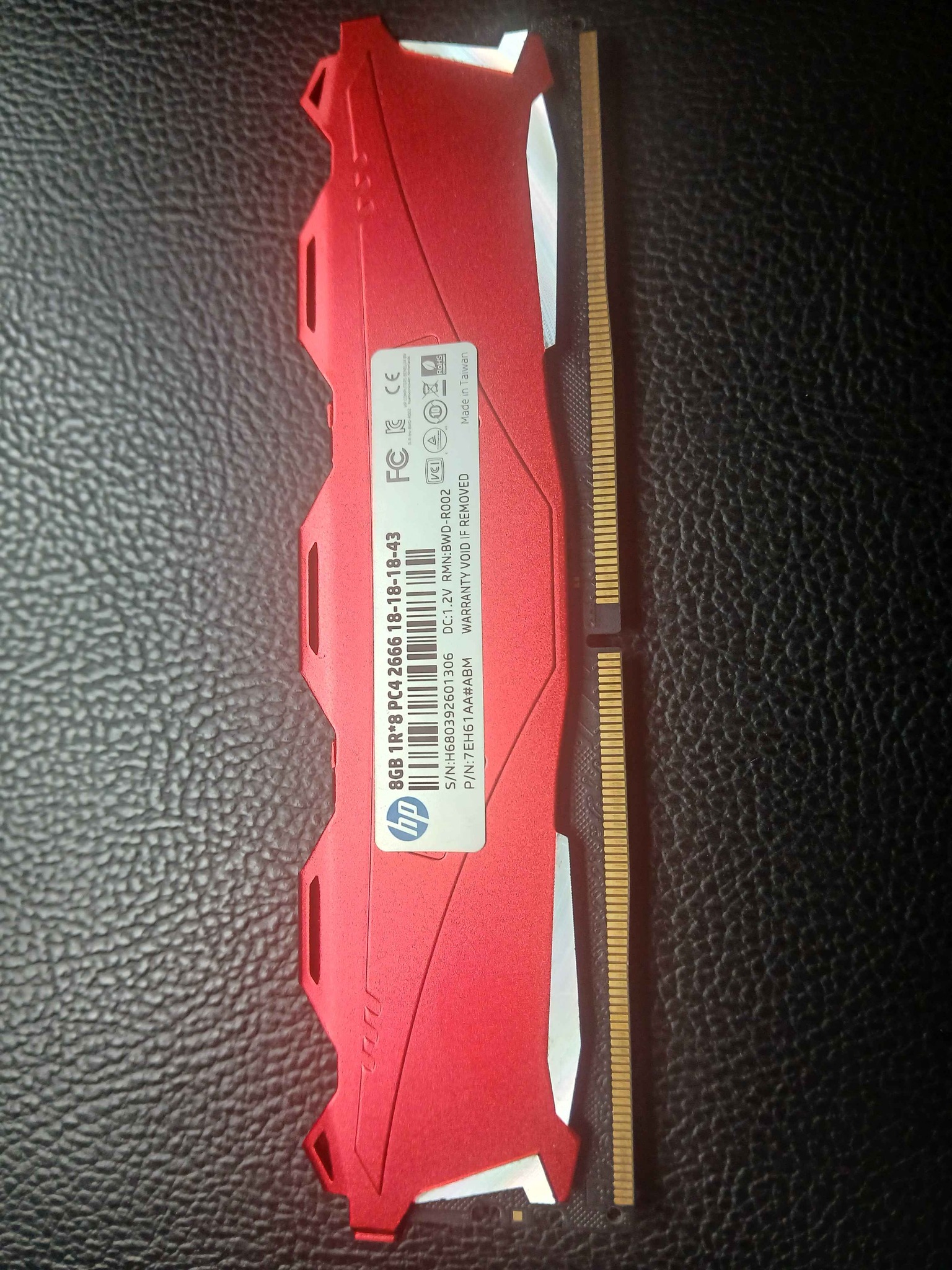 Memoria RAM DDR4 HP V6 Red 8GB 2666Mhz - Decals, Stickers & Vinyl Art ...