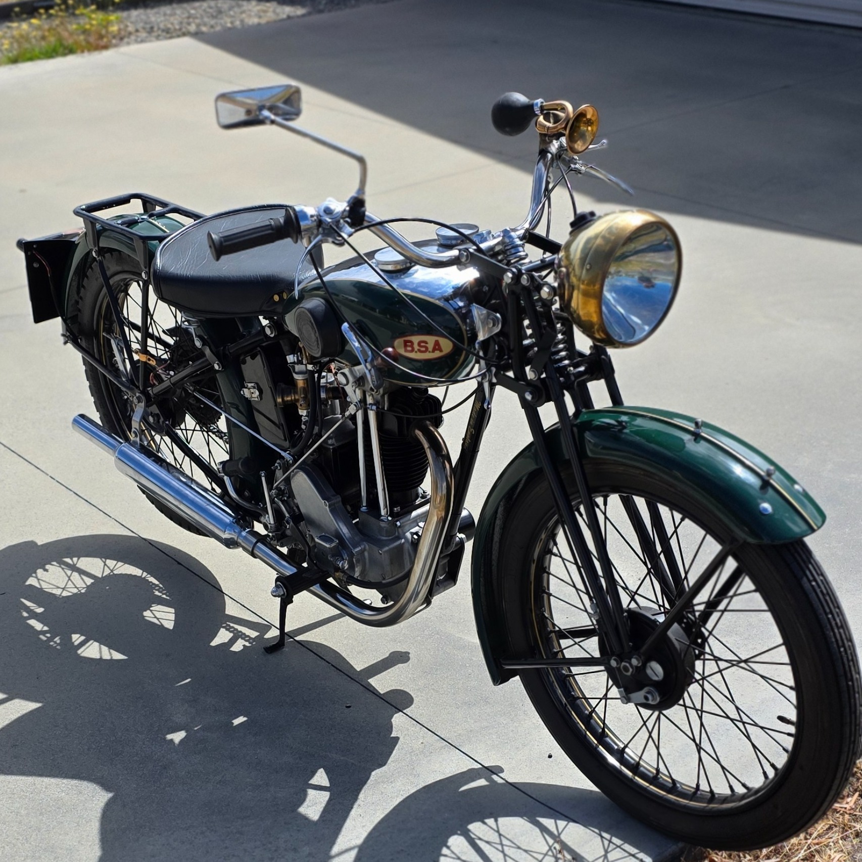 Vintage 1947 BSA WM20 500cc Motorcycle - Originally Restored