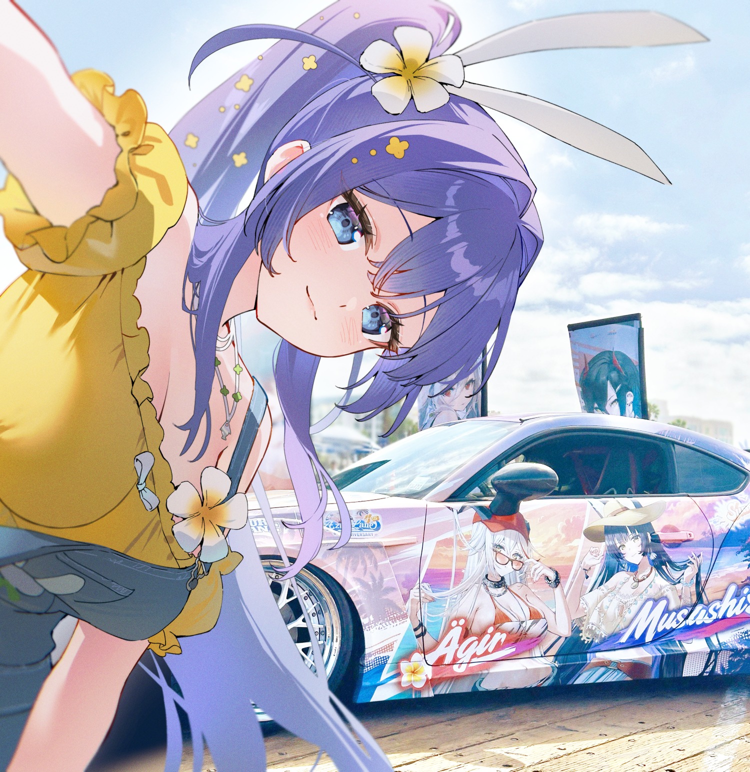 I did the bottle label art for Hololive's Shirakami Fubuki x