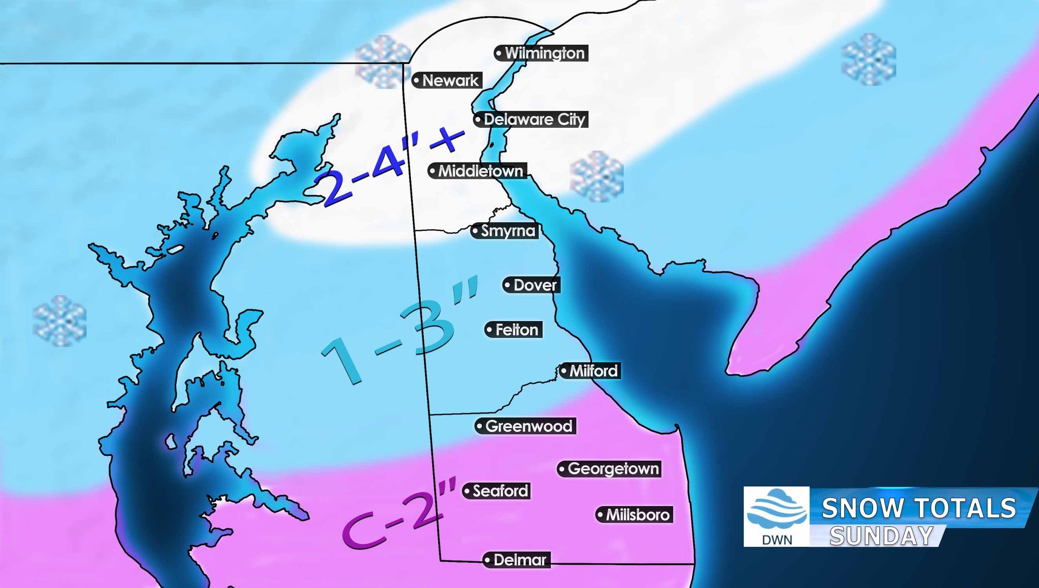 Delaware - ** Final Snowfall Map Below ** Rarely do snowfall totals ...