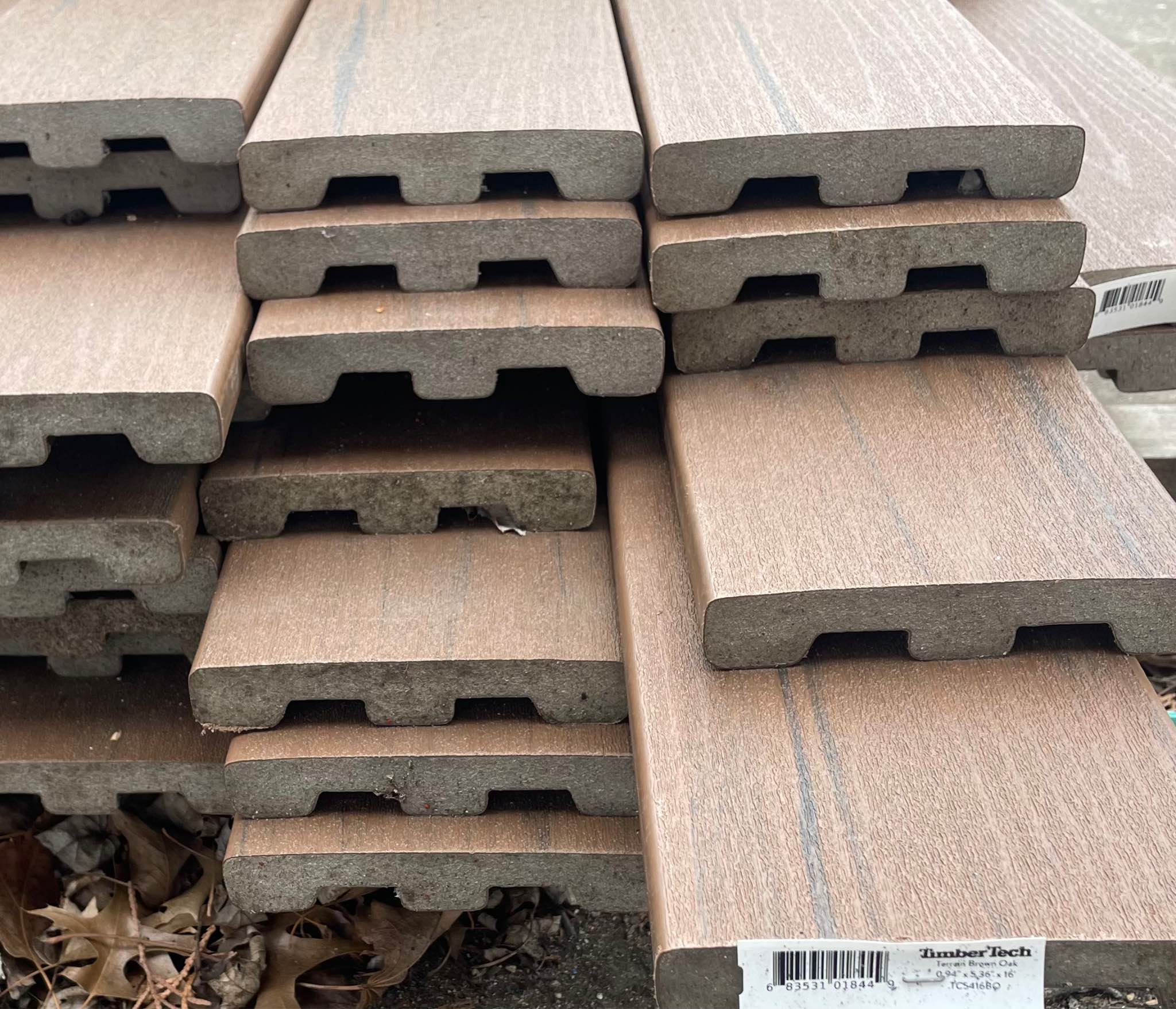 TimberTech Composite Decking Terrain Collection - Dark Oak -16 foot ...