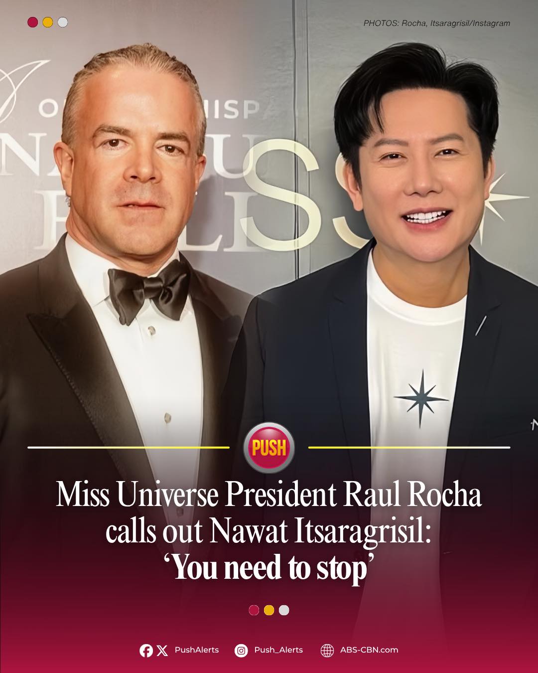 ABS-CBN - Miss Universe Organization President Raul Rocha... | Facebook