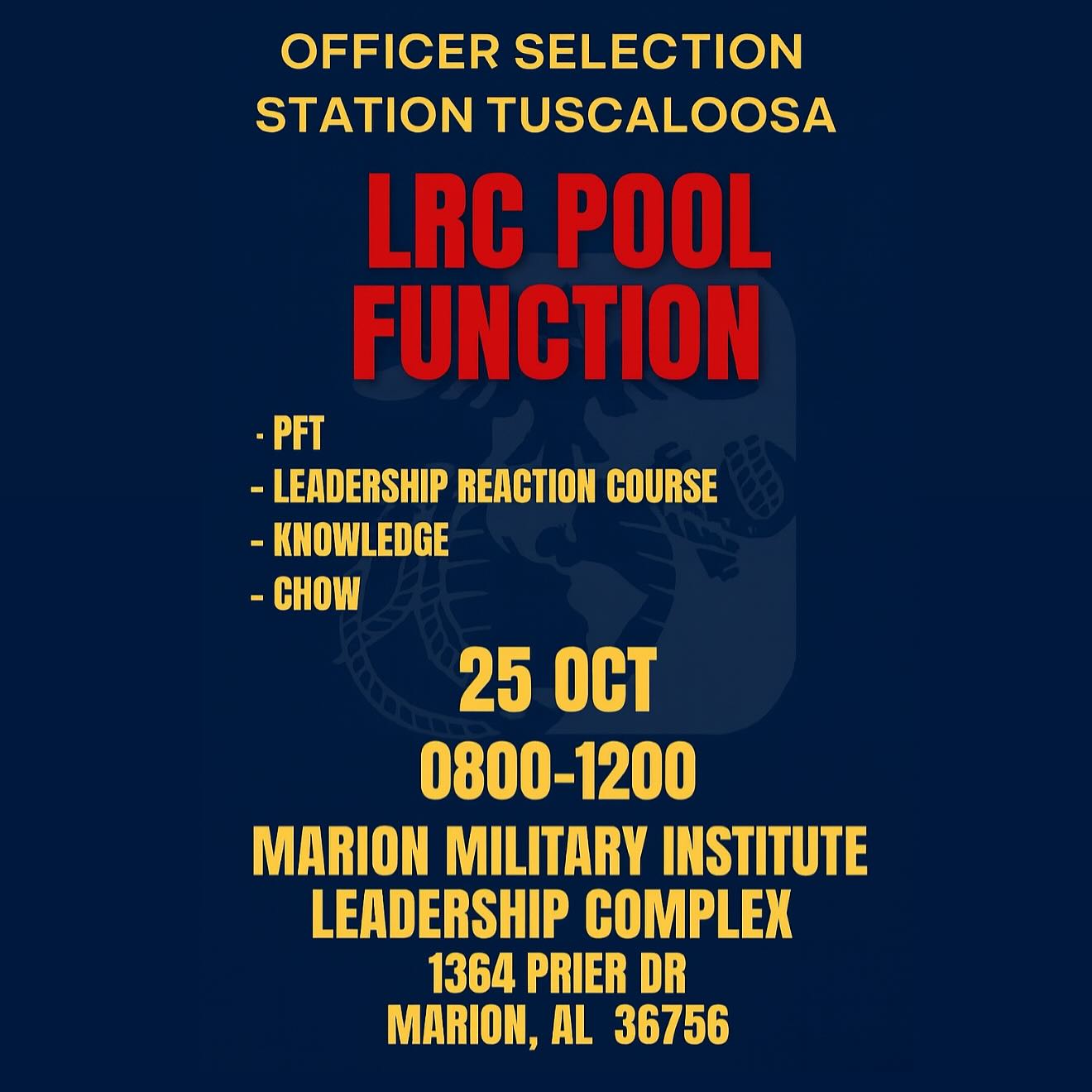🔥 LEADERSHIP IN ACTION. The... - Marine Officer Tuscaloosa | Facebook