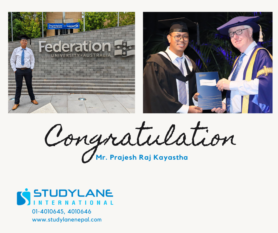 Congratulations Prajesh... - Studylane International Nepal | Facebook