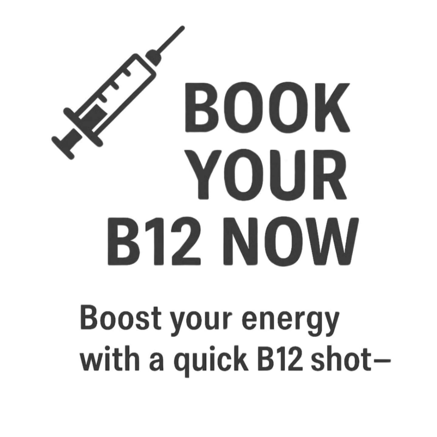 Boost energy with B12 injections at Reveal Medi/Skin Spa