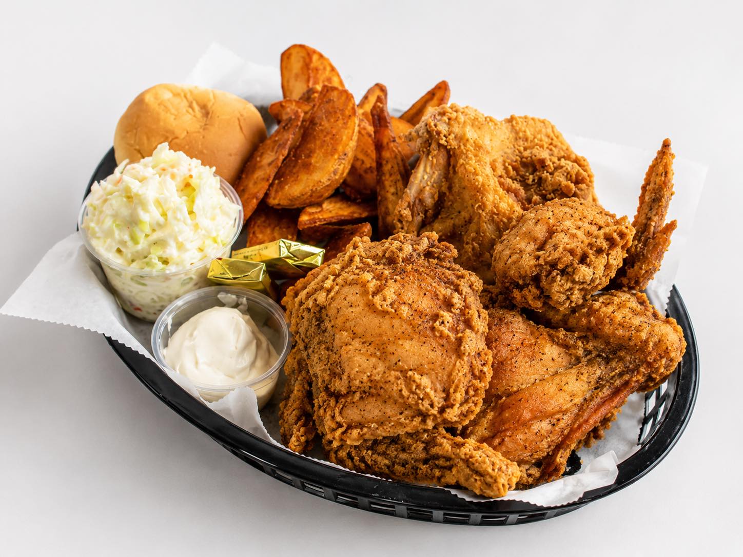 Gluten-free broasted chicken at McPete's Sports Bar & Lanes | Big